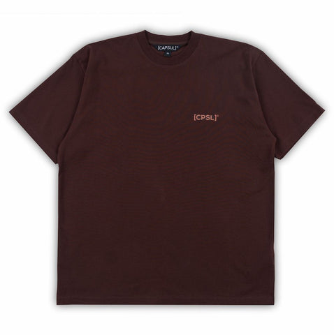 BROWN [CPSL] T.F.A WAVEY GRAPHIC TSHIRT