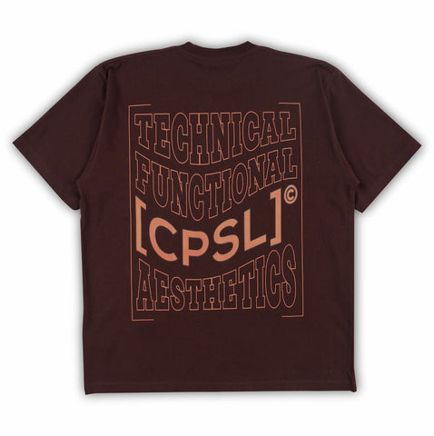 BROWN [CPSL] T.F.A WAVEY GRAPHIC TSHIRT